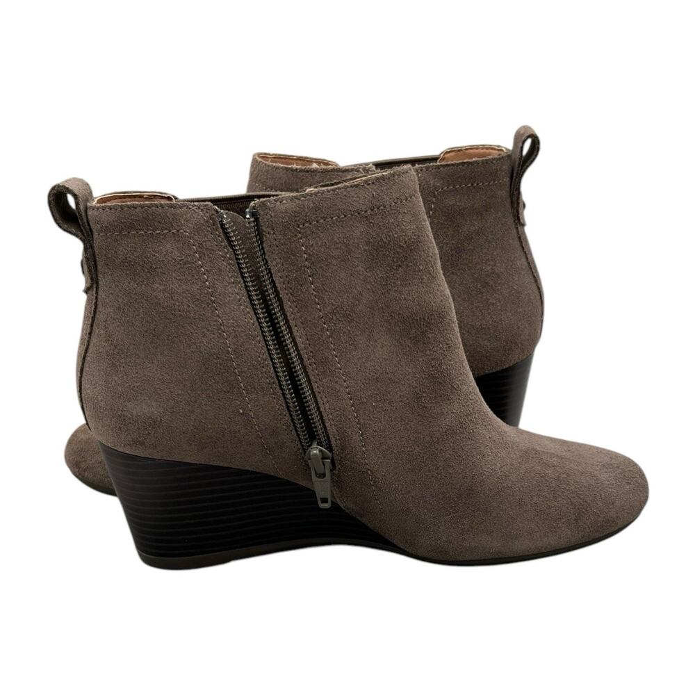 Vionic Womens Grey Wedge Ankle Boots Sz 7.5 Weather Resistant New w/box Paloma - Picture 6 of 9